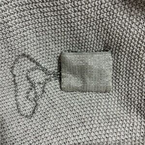 La Regale Womens Sling Clutch Handbag Metallic Snap Beaded Micro‎